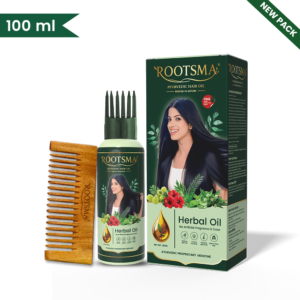 Rootsma Hair Care Combo – Hair Oil + Neem Comb(100ml)