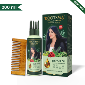 Rootsma Hair Care Combo – Hair Oil + Neem Comb(200ml)